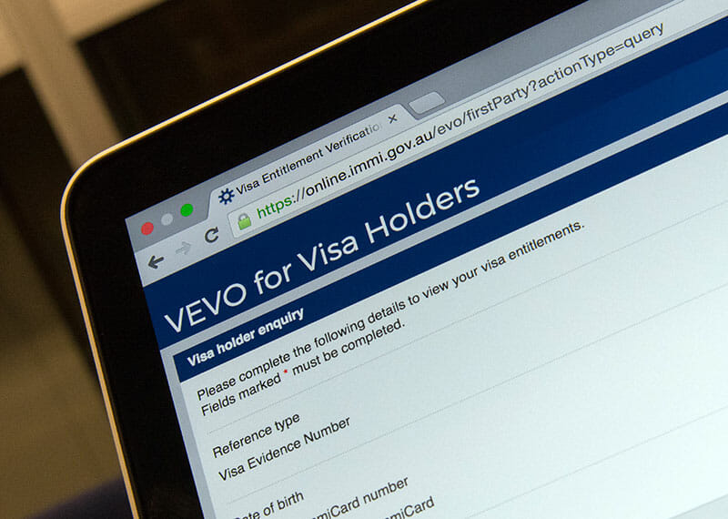 Visa status, to check with VEVO - Keystone Visa